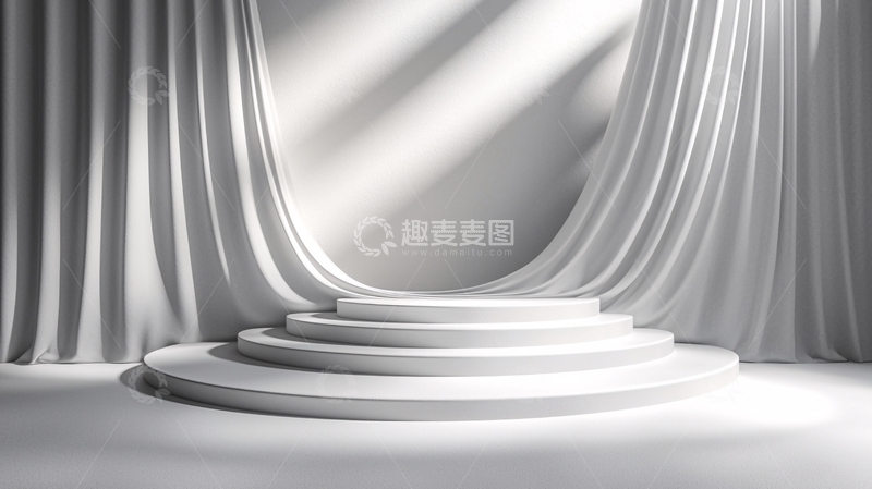 高清大图下载【趣麦麦图】白色幕布背景