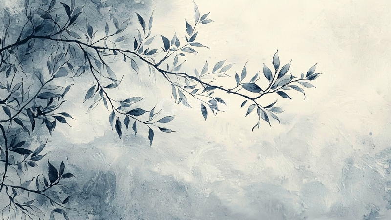 高清大图下载【趣麦麦图】水墨画树枝