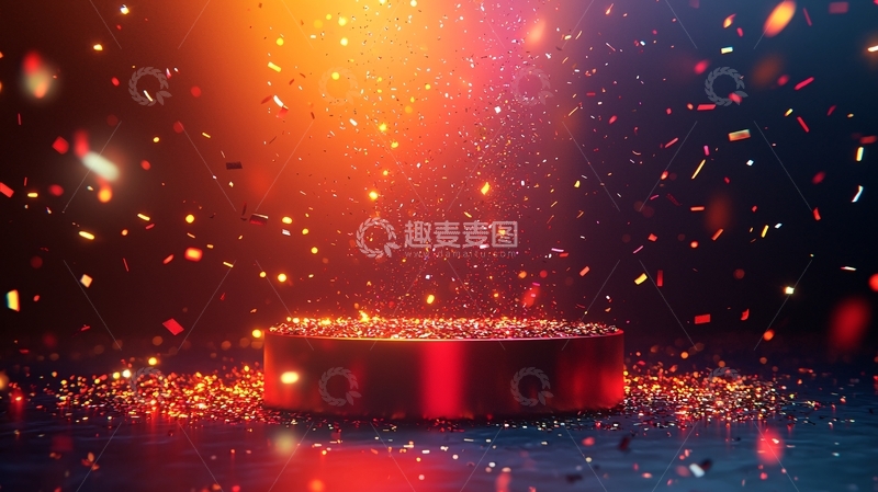 高清大图下载【趣麦麦图】炫彩舞台灯光背景