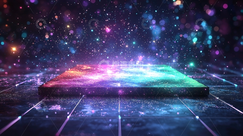 高清大图下载【趣麦麦图】宇宙星河能量方块