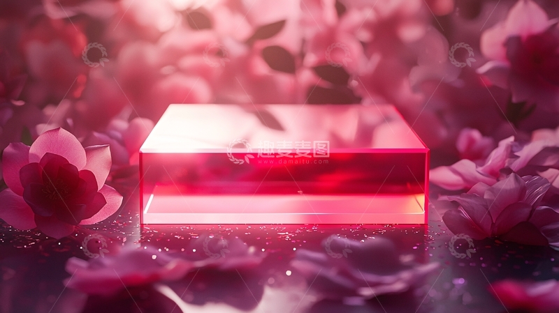 高清大图下载【趣麦麦图】粉色花朵背景