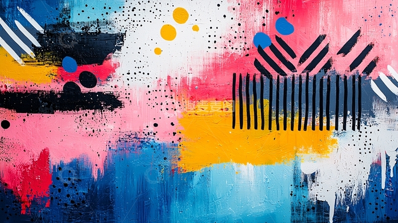 高清大图下载【趣麦麦图】抽象涂鸦背景