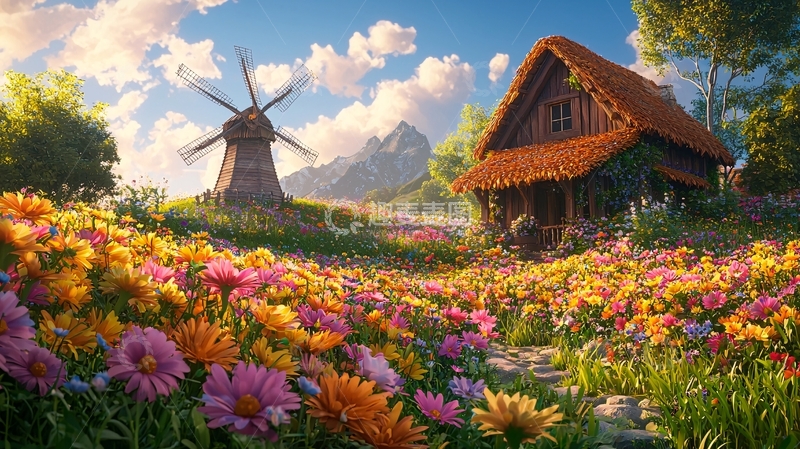 高清大图下载【趣麦麦图】田园风光352