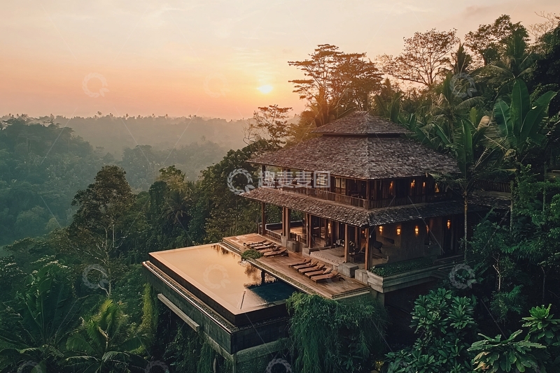 高清大图下载【趣麦麦图】山顶别墅