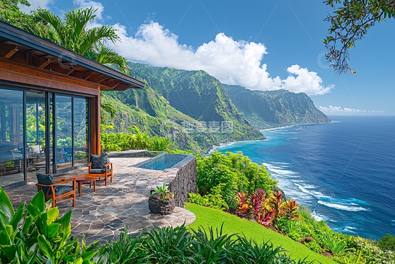 高清大图下载【趣麦麦图】海边别墅