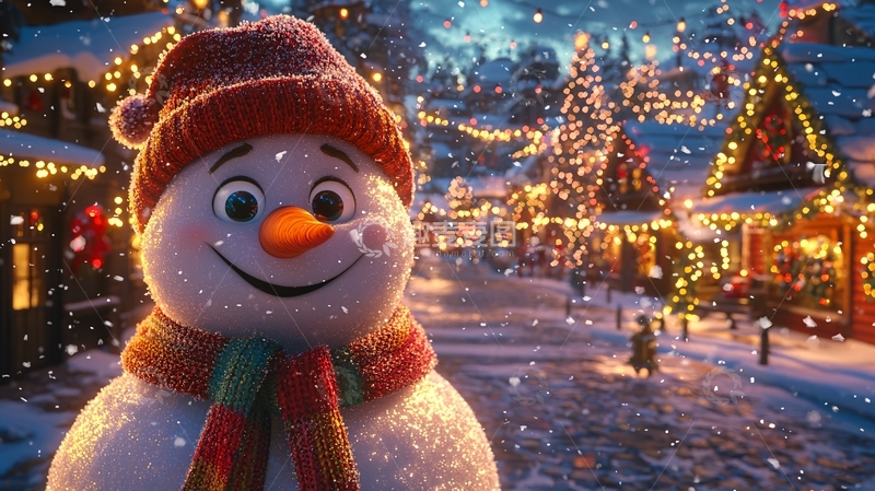 高清大图下载【趣麦麦图】冰雪奇缘雪人奥拉夫圣诞节