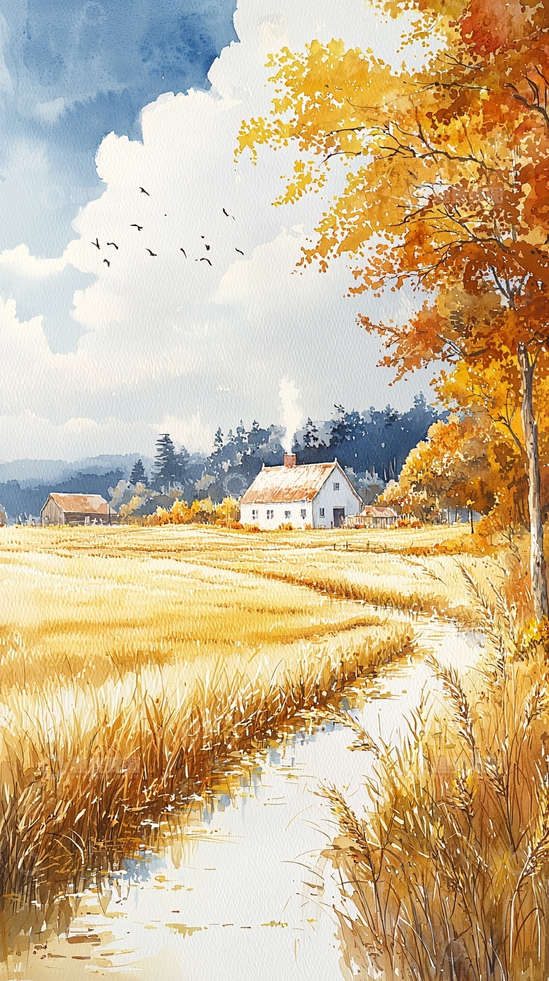 高清大图下载【趣麦麦图】秋日田园风光69