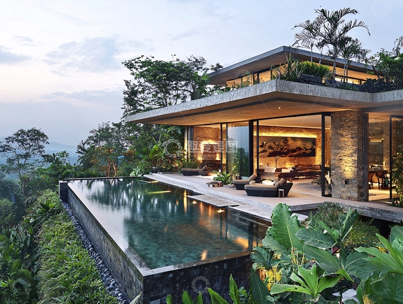 高清大图下载【趣麦麦图】山顶别墅