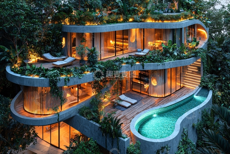 高清大图下载【趣麦麦图】树顶别墅