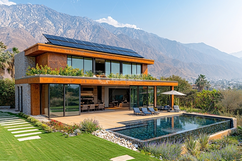 高清大图下载【趣麦麦图】现代山景别墅