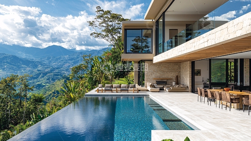 高清大图下载【趣麦麦图】山顶别墅