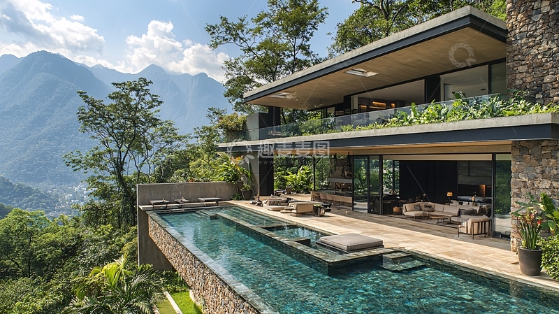 高清大图下载【趣麦麦图】山顶别墅