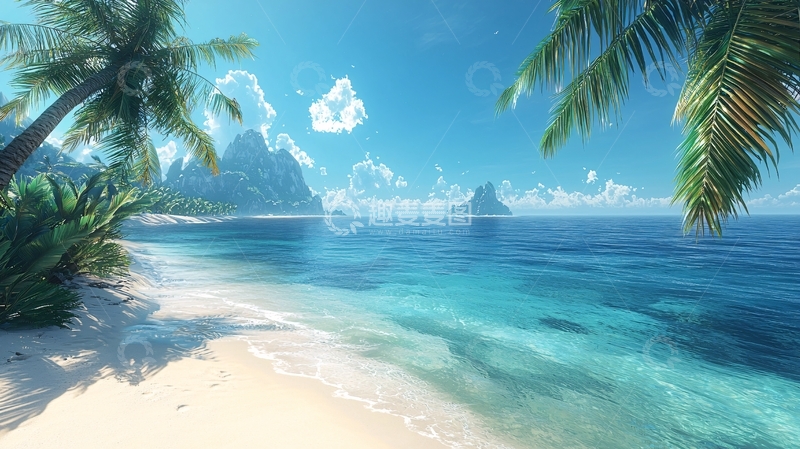 高清大图下载【趣麦麦图】热带海滩风景