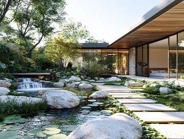 现代日式庭院设计