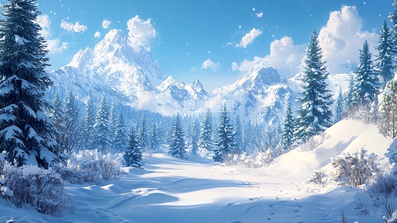 高清大图下载【趣麦麦图】雪山风景