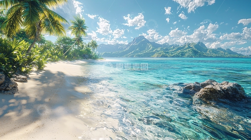 高清大图下载【趣麦麦图】热带海滩