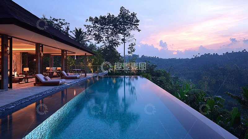 高清大图下载【趣麦麦图】巴厘岛私人泳池别墅