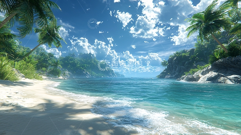 高清大图下载【趣麦麦图】热带海滩风景