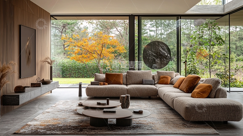 高清大图下载【趣麦麦图】现代简约客厅