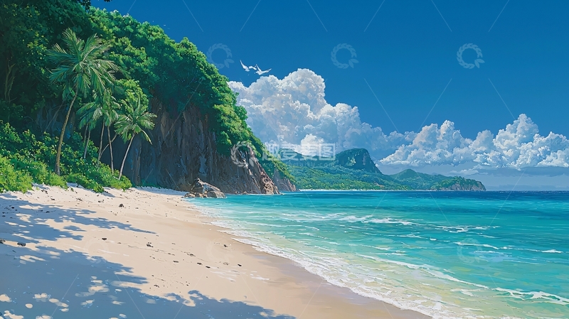 高清大图下载【趣麦麦图】热带海滩风景