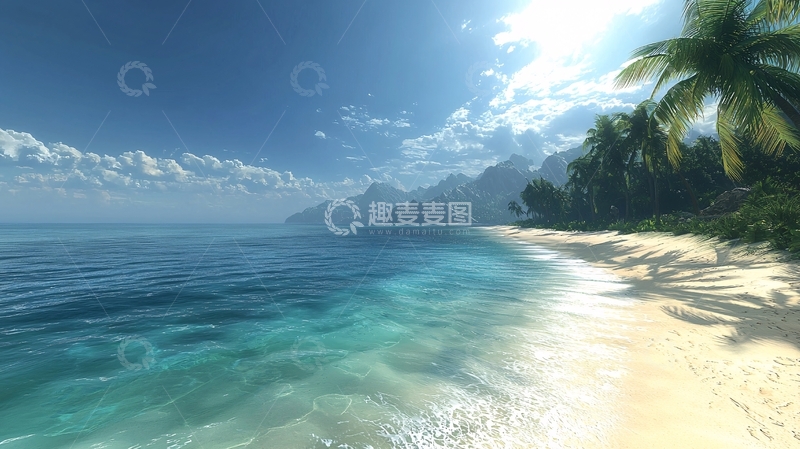 高清大图下载【趣麦麦图】阳光沙滩海景38