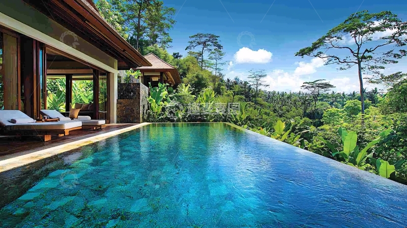 高清大图下载【趣麦麦图】巴厘岛私人泳池别墅