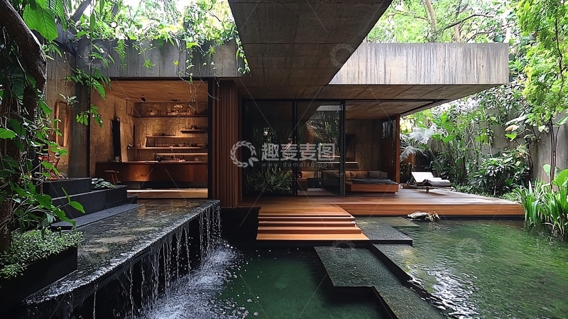 高清大图下载【趣麦麦图】现代风格庭院别墅