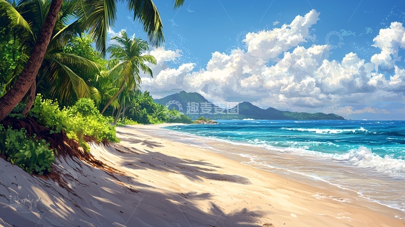 高清大图下载【趣麦麦图】热带海滩风景