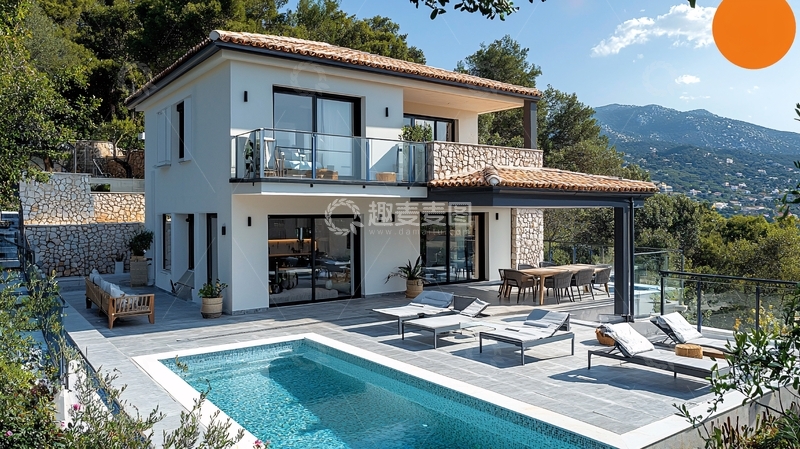 高清大图下载【趣麦麦图】现代简约别墅78