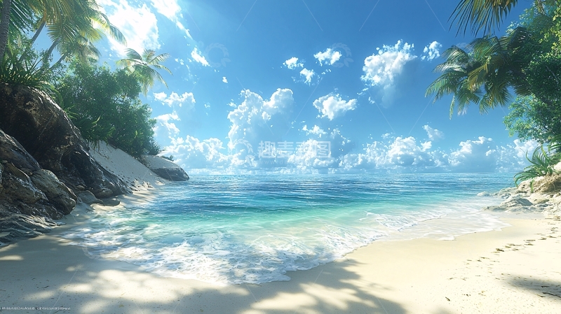 高清大图下载【趣麦麦图】阳光沙滩海景40