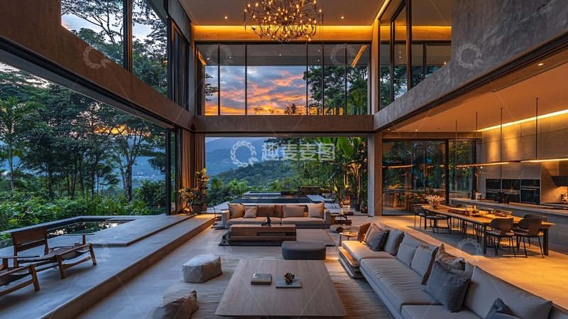 高清大图下载【趣麦麦图】现代简约别墅79