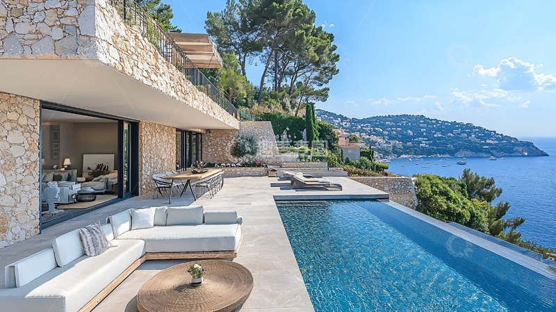 高清大图下载【趣麦麦图】海景别墅泳池