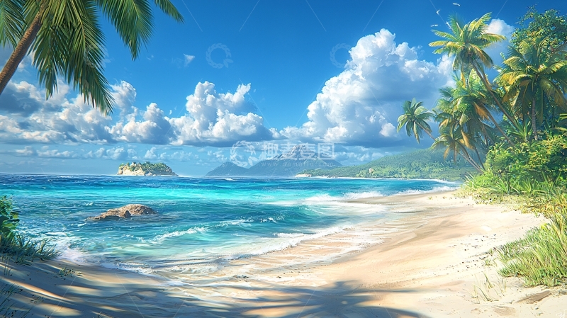 高清大图下载【趣麦麦图】热带海滩风景