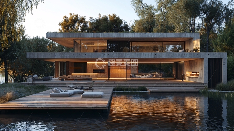 高清大图下载【趣麦麦图】现代简约别墅82