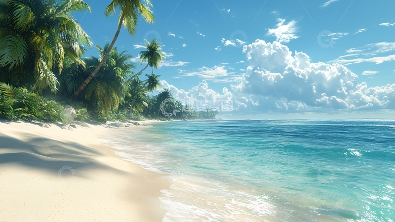 高清大图下载【趣麦麦图】热带海滩风光