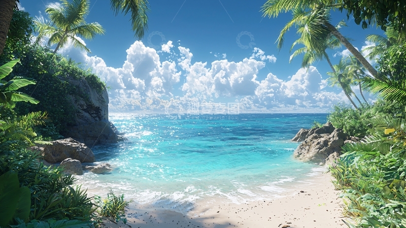 高清大图下载【趣麦麦图】热带海滩风景