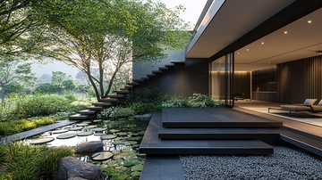 现代简约庭院别墅