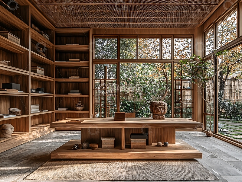 高清大图下载【趣麦麦图】禅意书房