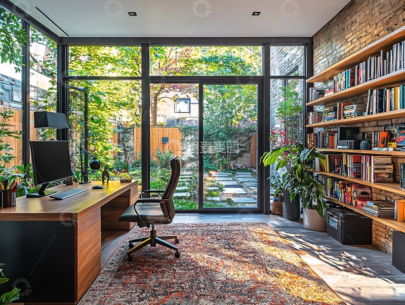 高清大图下载【趣麦麦图】室内书房设计
