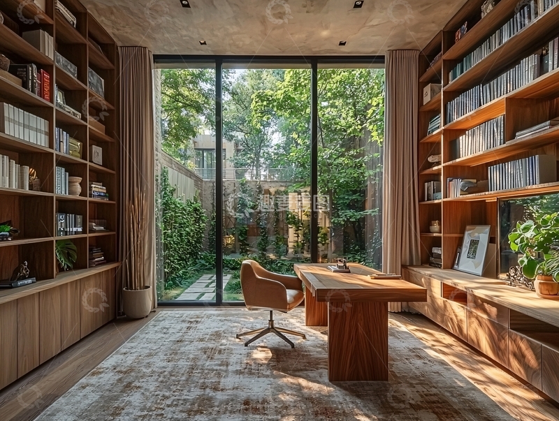 高清大图下载【趣麦麦图】书房设计