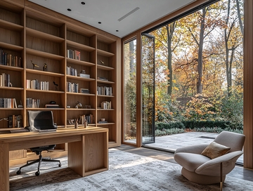现代简约书房设计