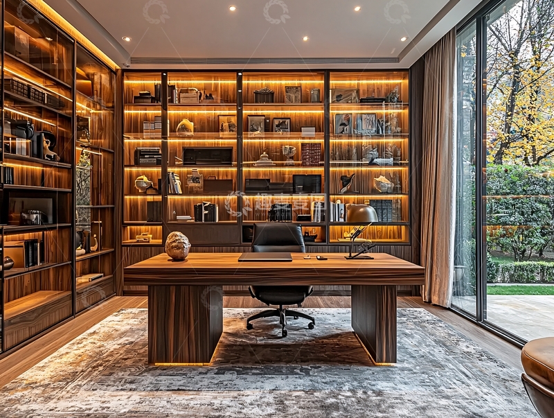 高清大图下载【趣麦麦图】高端书房设计