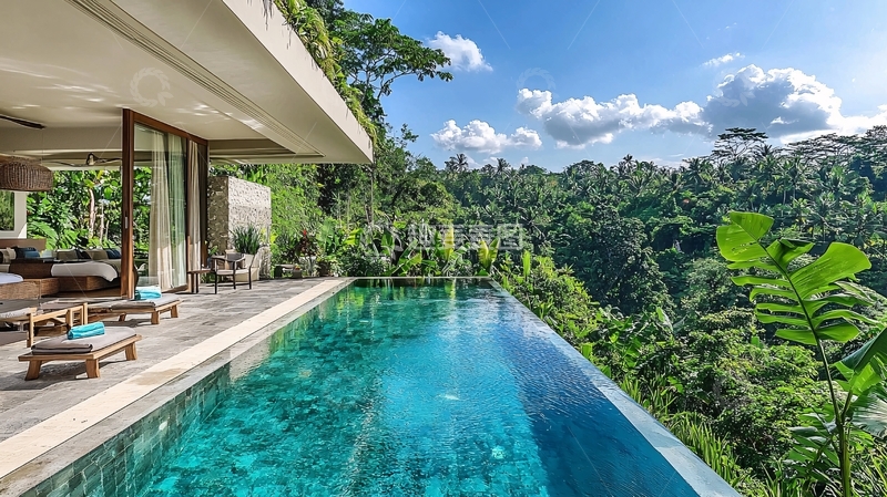 高清大图下载【趣麦麦图】泳池别墅