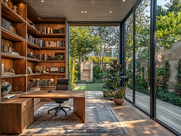 现代简约书房设计