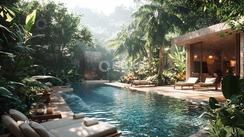 高清大图下载【趣麦麦图】热带雨林度假别墅