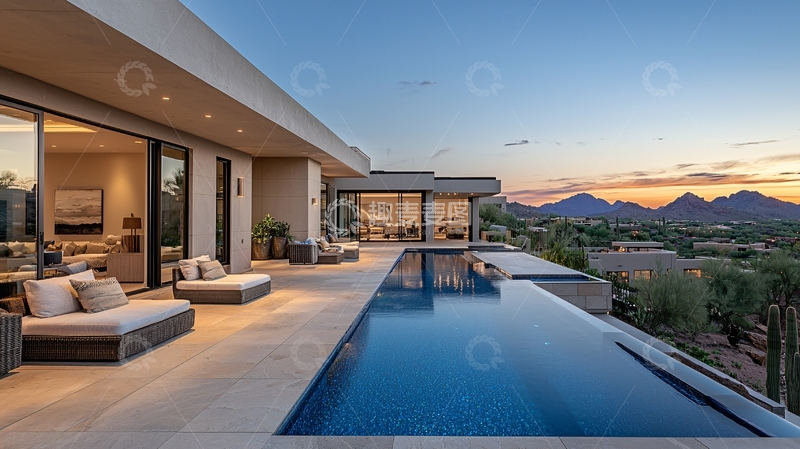 高清大图下载【趣麦麦图】现代简约别墅84