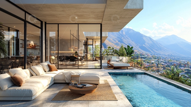 高清大图下载【趣麦麦图】现代简约风格别墅