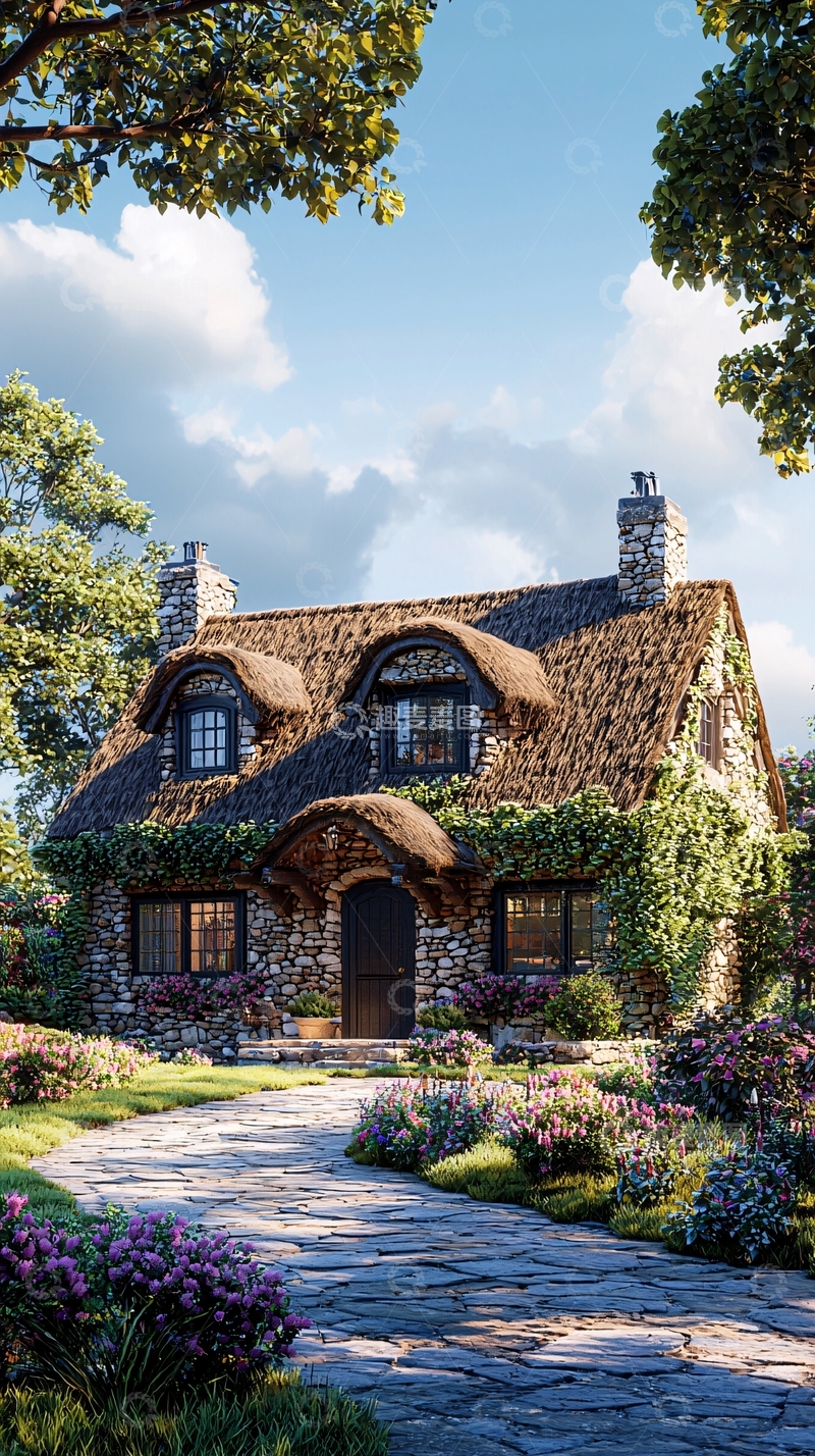 高清大图下载【趣麦麦图】童话般石屋