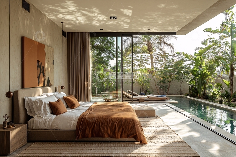 高清大图下载【趣麦麦图】现代简约卧室设计149