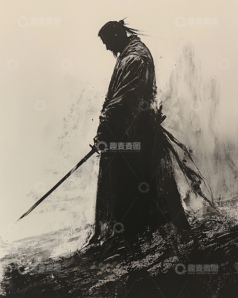 高清大图下载【趣麦麦图】武士